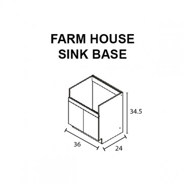 FSB36 - Farm House Sink Base Boxes