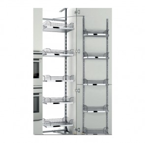 Tandem Pantry Unit - Trays 5 layers